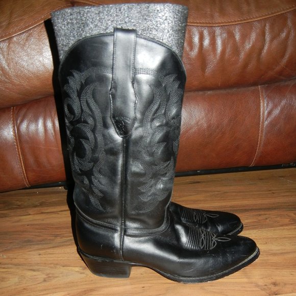 Men’s Los Altos western boots Solid black size 11D main image 8